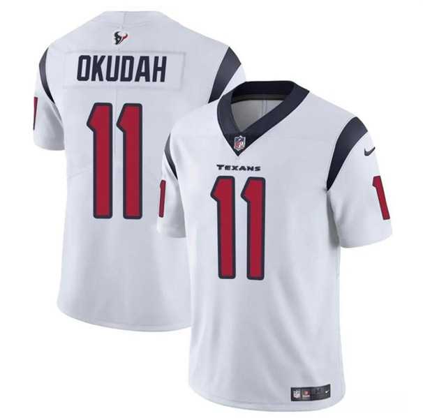 Youth Houston Texans #11 Jeff Okudah White Vapor Untouchable Limited Stitched Jersey Dzhi